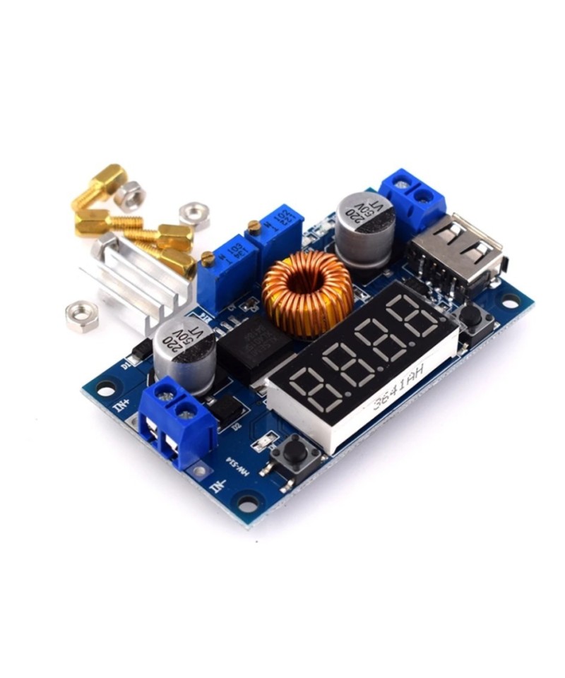 Modulo regulador de voltaje descendente 5A con pantalla led
