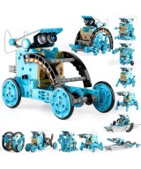 Robot Solar 12 en 1 STEM Lucky Doug (KIT) COLOR AZUL