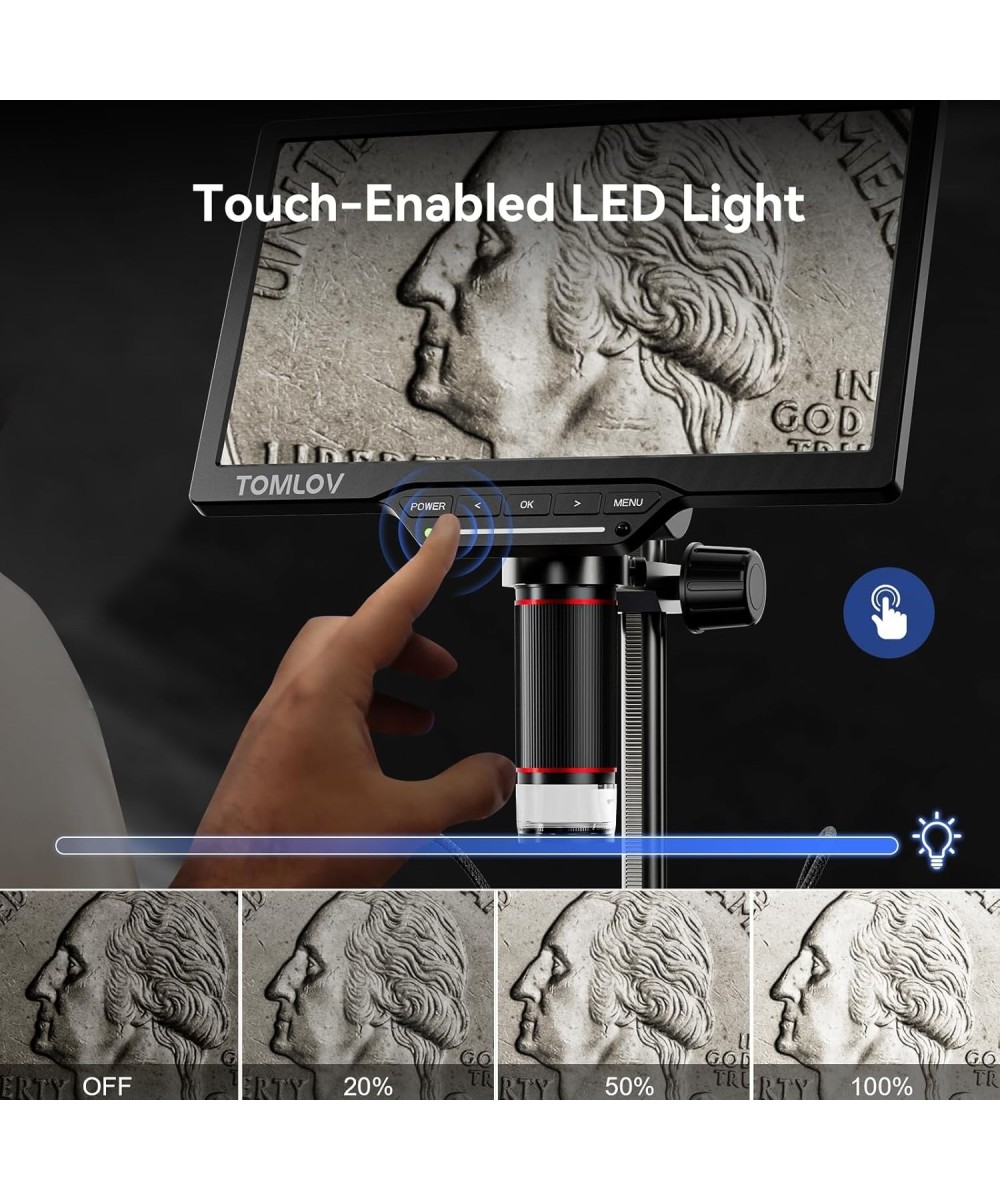 Microscopio TOMLOV 10.1 Pulgadas DM202/DM202 MAX
