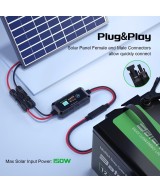 Cargador de bateria MPPT Solar SUNROCK 10M agm acido lifePO4