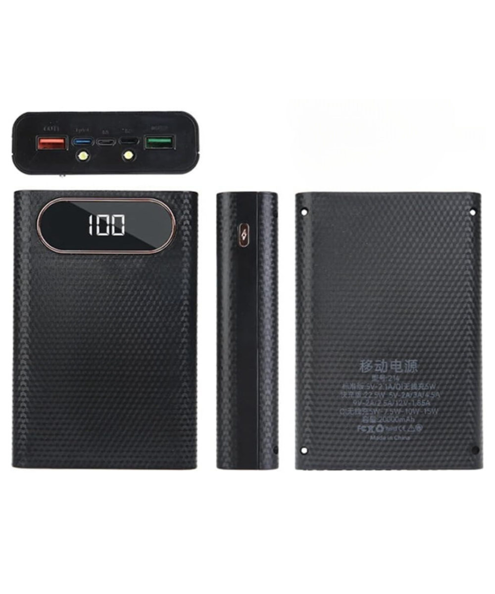 Contenedor de carga rapida para baterias de litio 4/6 espacios 22.5W (power bank)