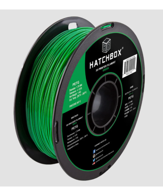 Filamento Flexible PETG Hatchbox 1.75mm 2.2 Lb