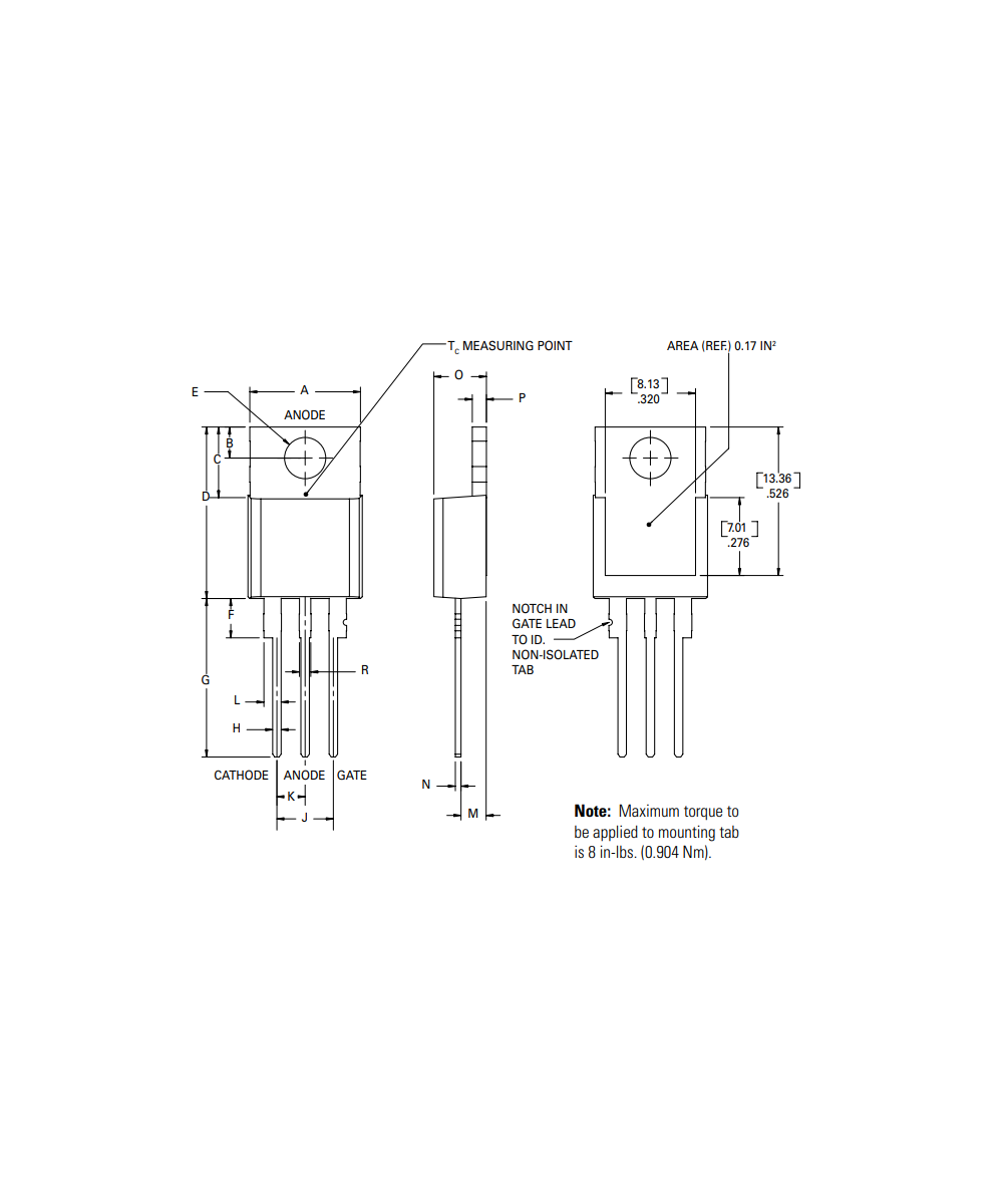 Transistor SCR S4025LTP 400V 12.8V