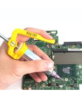 Aplicador metalico tipo jeringa