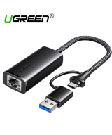 Adaptador de cable de red rj45 a USB / USB-C UGREEN