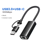 Adaptador de cable de red rj45 a USB / USB-C UGREEN
