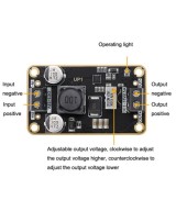 Modulo regulador de voltaje 3V-32V a 3-35V 2.5A con acrilico