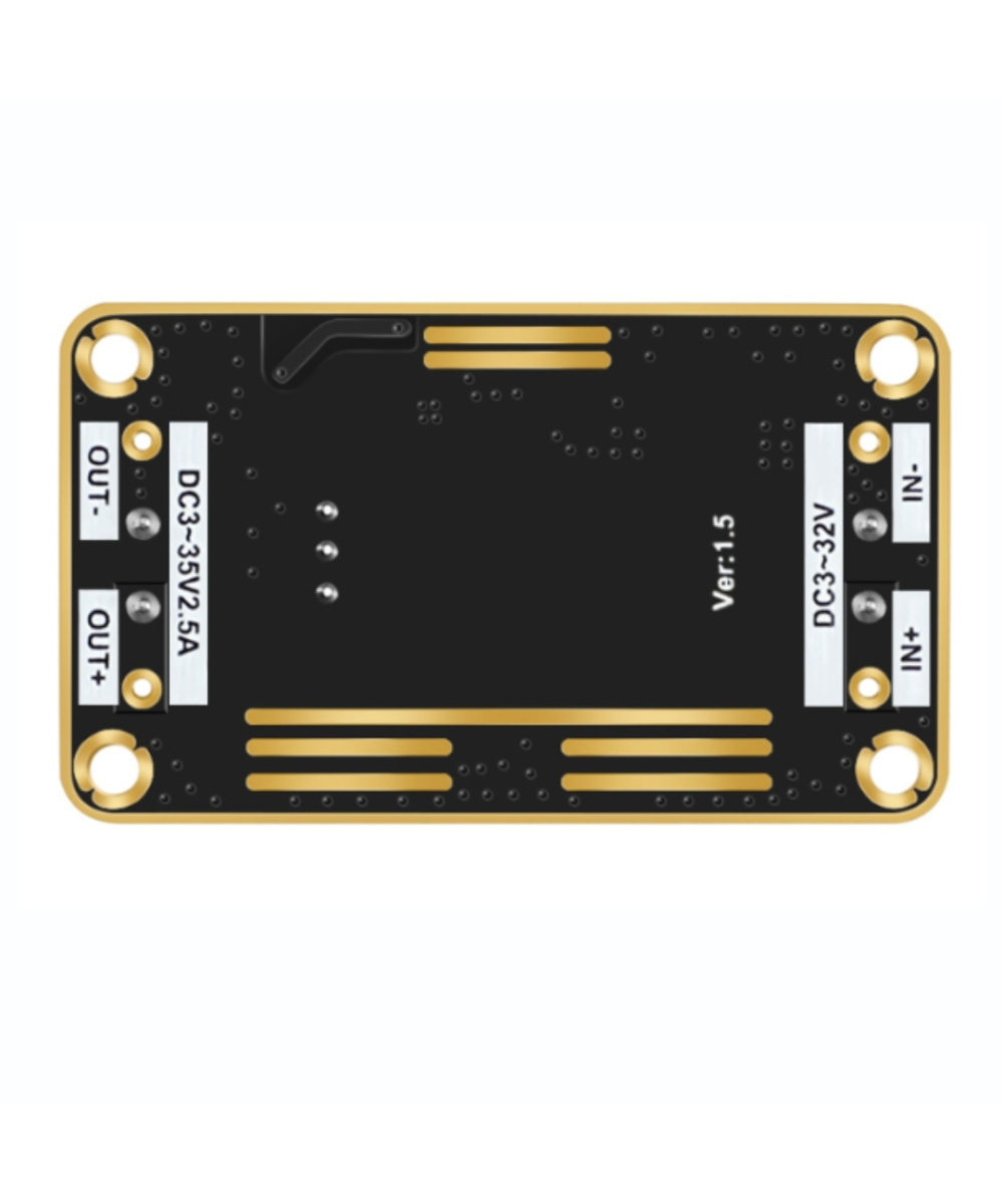 Modulo regulador de voltaje 3V-32V a 3-35V 2.5A con acrilico