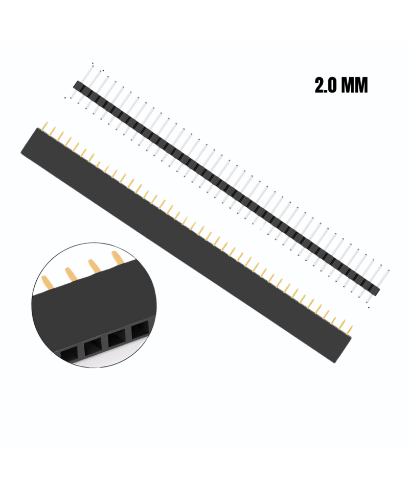 Pines de conexion macho - hembra 2.00mm 120 pines (3 pares)