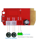 Amplificador de audio bluetooth CT14 4.2 5Wx2 5V stereo