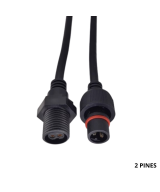 Conector impermeable 2/3/4 pines macho - hembra para montaje