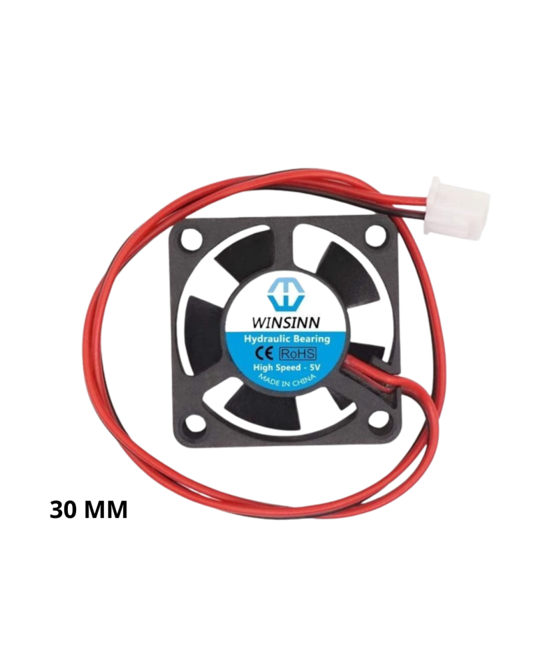 Ventilador plastico  2 lineas 5V/12V/24V 30x10mm