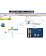 Kit de sistema de bomba solar sumergible multietapa con controlador MPTT 48V 500W