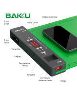 Tapete de trabajo 5 en 1 para quitar pantallas LCD BAKU 940 de 16″