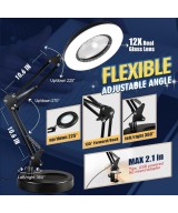 Lupa de Mesa 12X 12W Toolastra