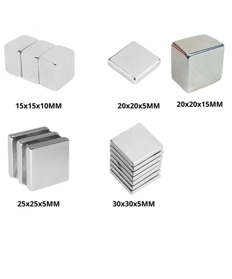 Imanes de Neodimio cuadrados