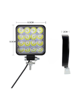 Lampara Led cuadrada 48W 16 leds