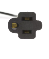 Adaptador de cable de alimentacion para computadora/monitor C14 macho a hembra NEMA 5-15R 10A 18AWG 1 pie