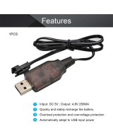 Cable de carga USB 4.8V SM plug