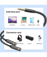 Separador de Audio para 2 Sets de Audifonos