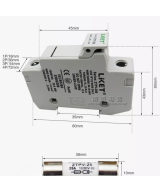 Contenedor para fusible fotovoltaico 10x38mm