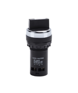 Boton industrial 2 y 3 posiciones negro