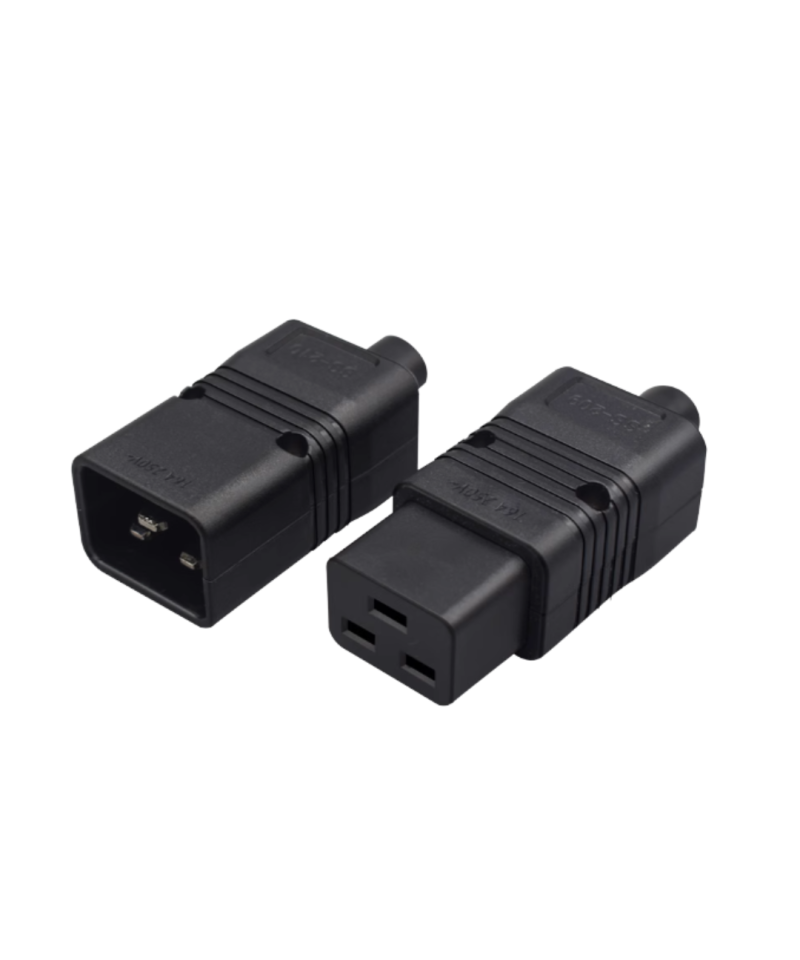 Adpatador de energia AC macho y hembra C19 a C20