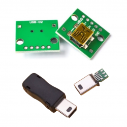 Puerto mini USB con PCB