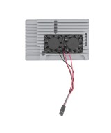 Contenedor metalico para raspberry pi 4 con dos ventiladoras