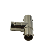Conector separador BNC tres vías Hembra y Macho