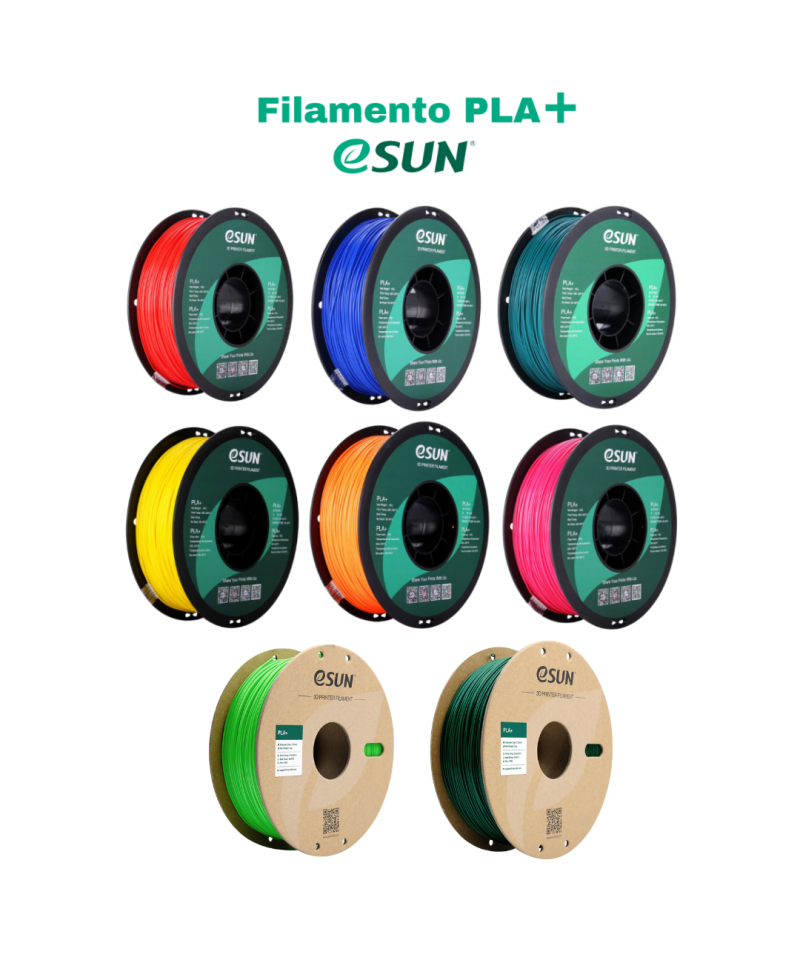 FILAMENTO PLA+ ESUN 1.75MM 1KG
