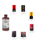 Resina  JAMG HE 500g 10K para impresoras 3D Lavable Gris