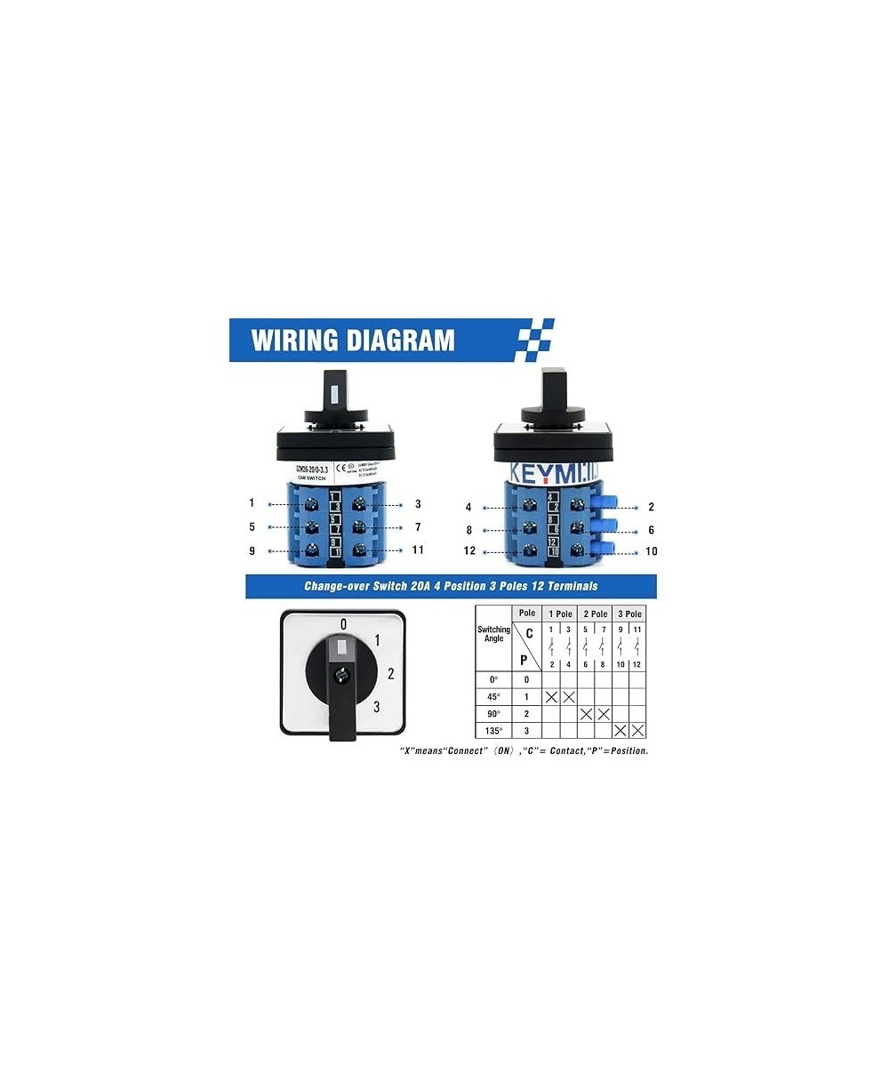 Interruptor Selector de 3 Posiciones LW26-20