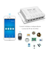 Relé de 4 canales inteligente R3 wifi sonoff