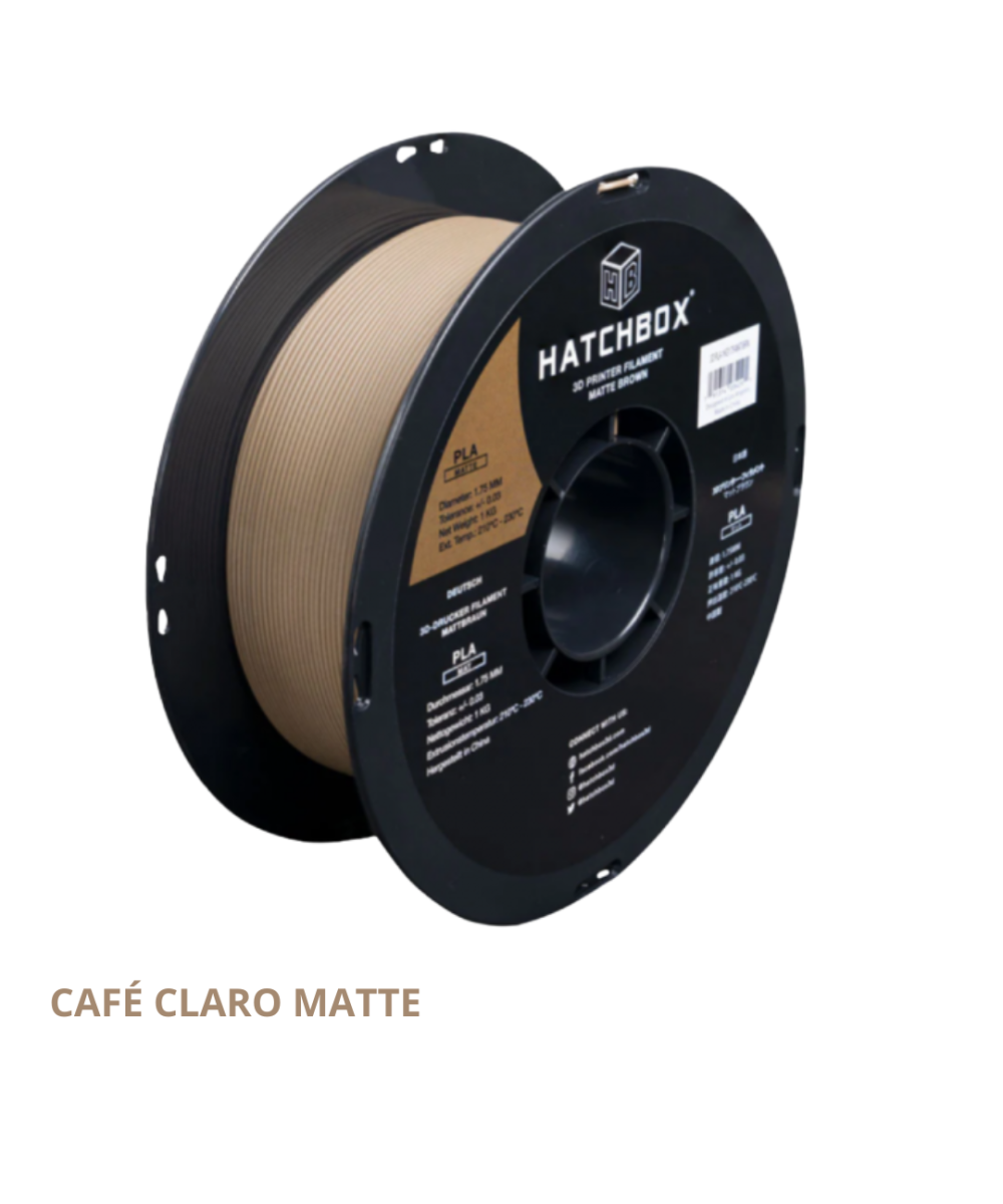 Filamento PLA Matte Hatchbox 1.75mm 2.2 lb