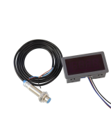 Medidor digital de velocidad (tacómetro) 220V AC con sensor hall