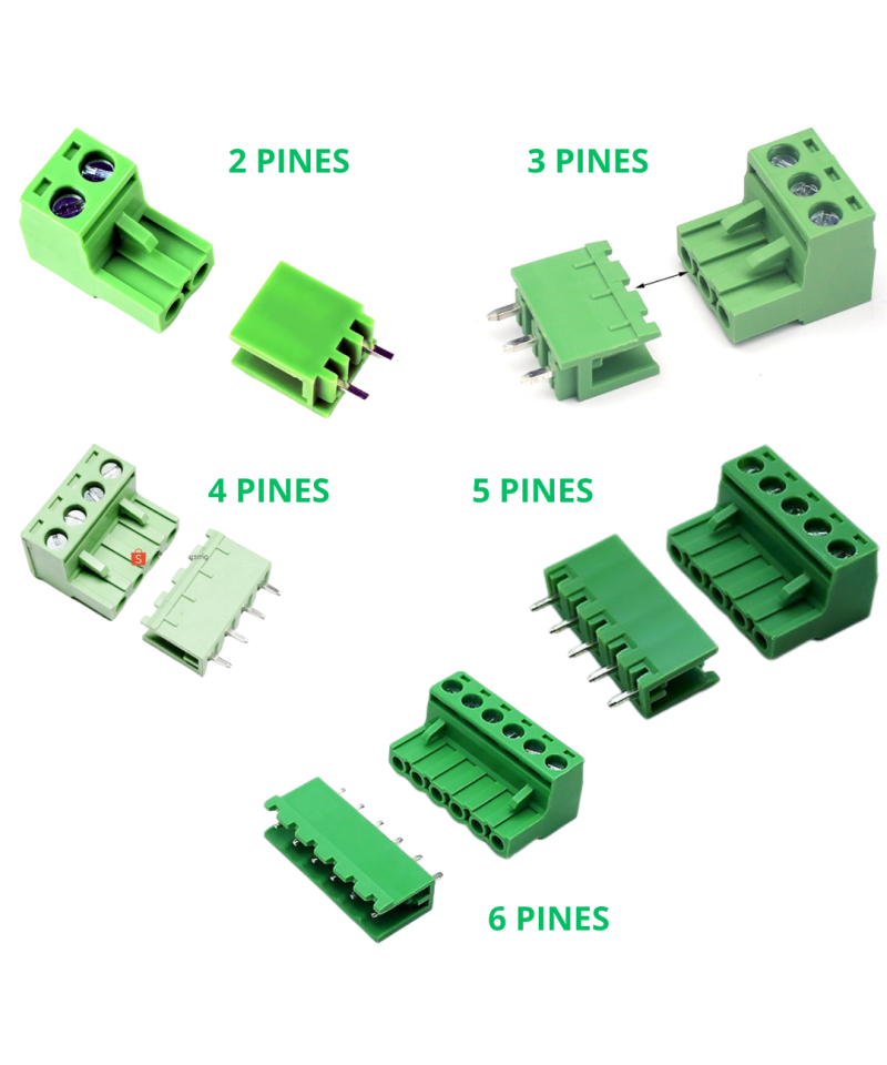 Terminal de bloque enchufable de 5.08 mm 2-6 Pines