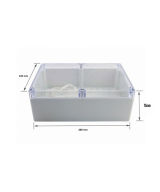 Caja Plastica Impermeable para Electronica 200x120x75mm / 283X100X59MM
