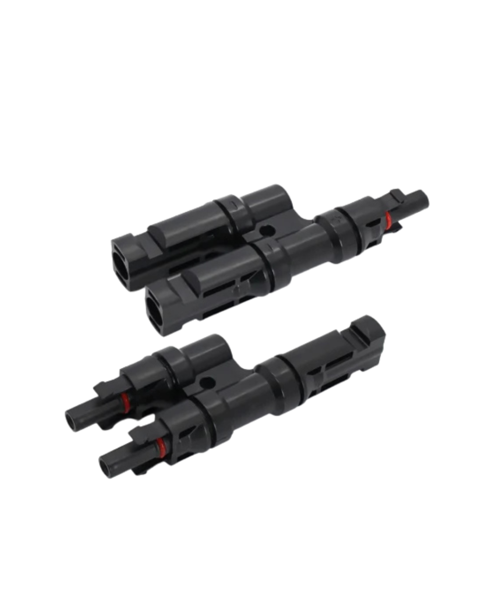 Conector para panel solar MC4-T 1 a 2 conexiones