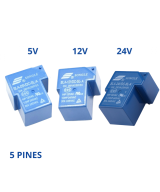 Rele para PCB 5V/12V/24VDC 30A