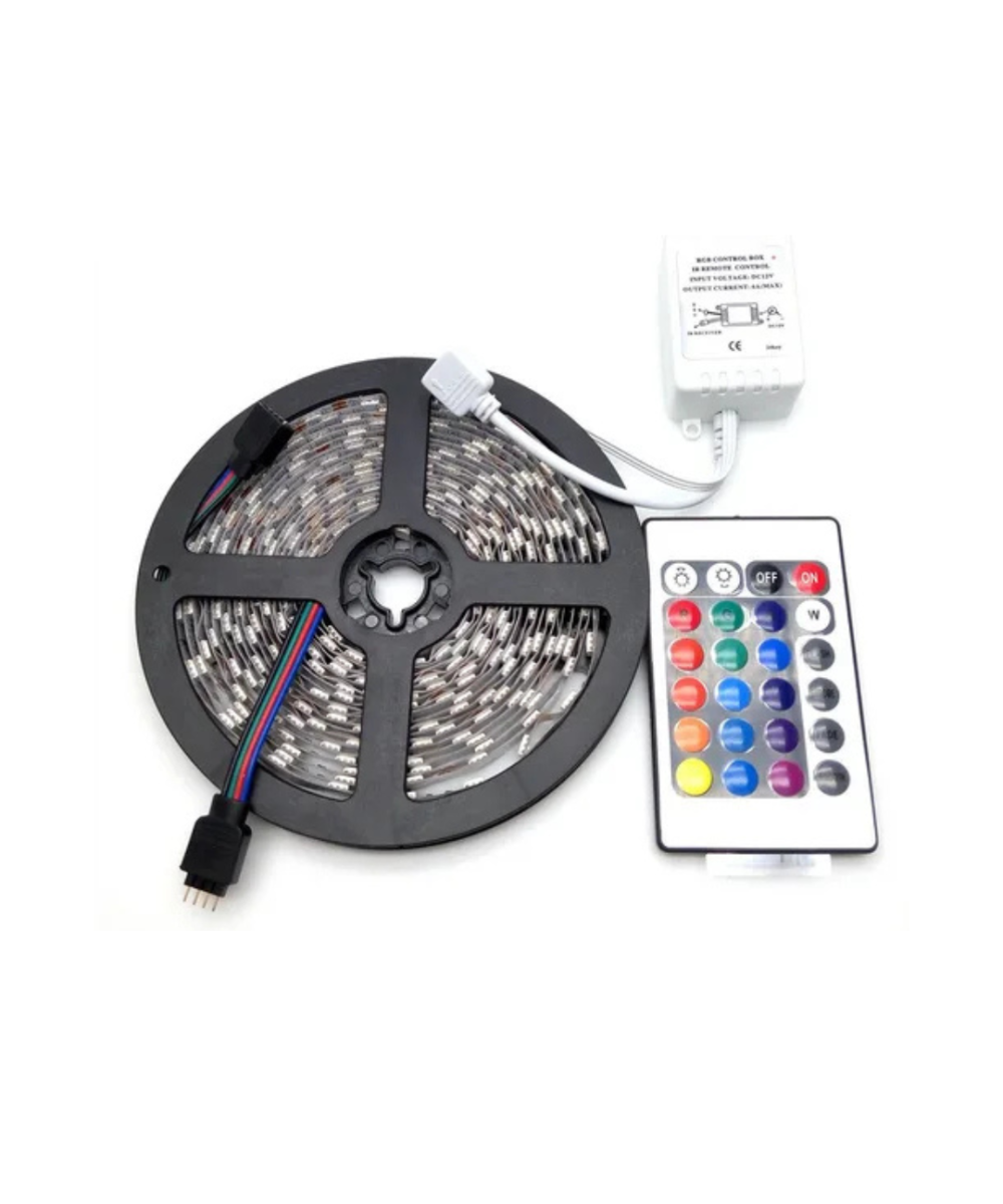 Tira LED RGB 5050 12V IP67 Impermeable multicolor 5 metros