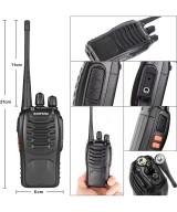 KIT DE 2 WALKIE TALKIE 888S DE LARGO ALCANCE 5KM Baofeng