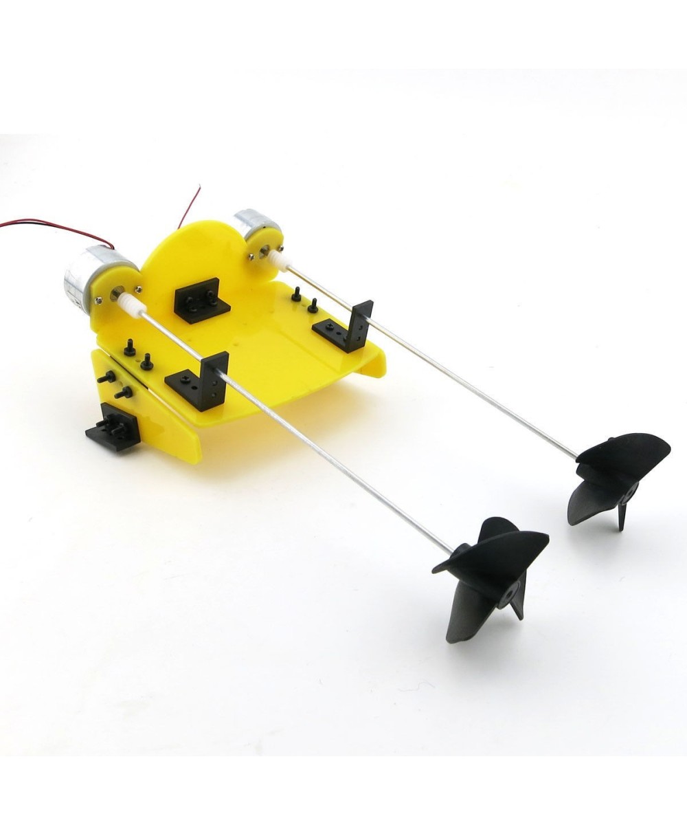 Par de motores y chassis para barco RC