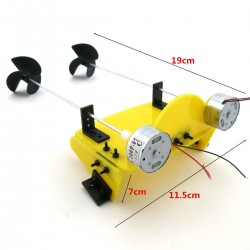 Par de motores y chassis para barco RC