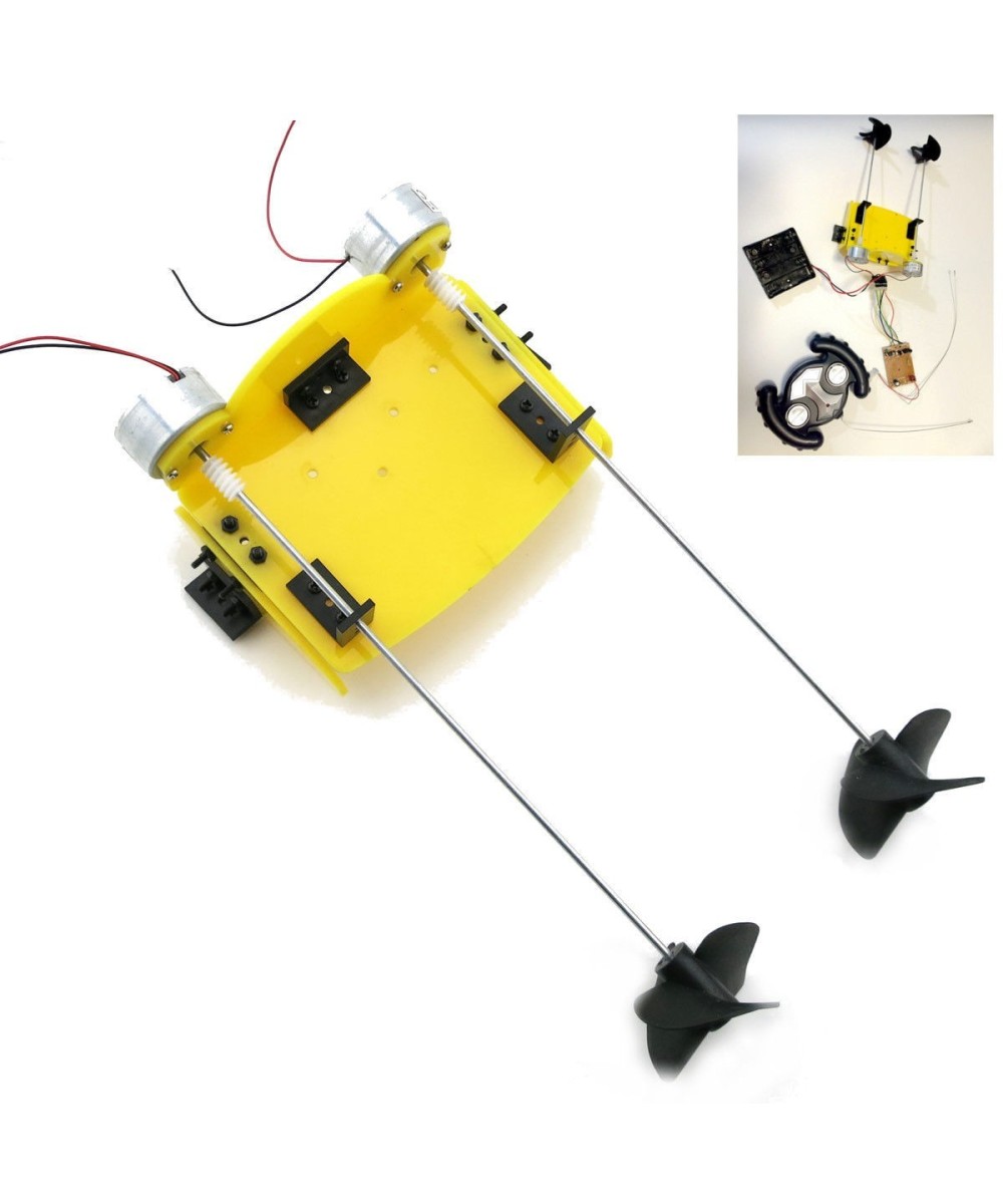 Par de motores y chassis para barco RC