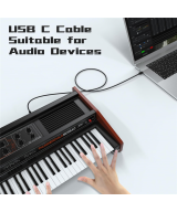 Cable de impresora USB-C a USB-B con interfaz MIDI 2M