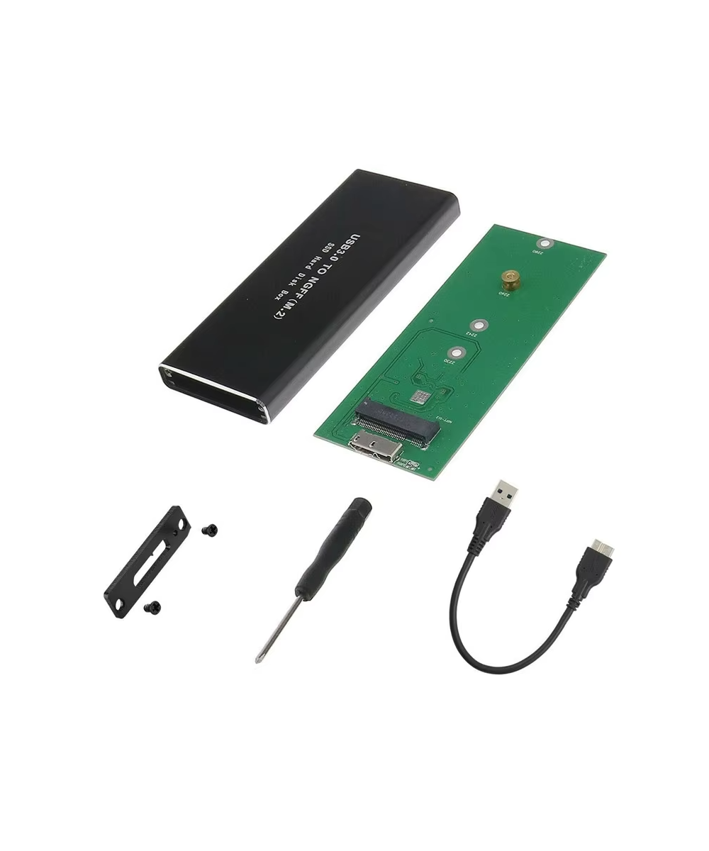 Adaptador para disco duro NGFF M.2 SATA SSD a USB 3.1 Tipo C, USB 3.0 a M.2 NGFF
