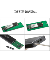 Adaptador para disco duro NGFF M.2 SATA SSD a USB 3.1 Tipo C, USB 3.0 a M.2 NGFF