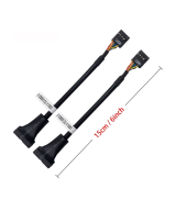 cable adaptador de tarjeta madre USB 3.0 a USB 2.0, 19 pines USB3.0 macho a 9 pines USB2.0 Hembra