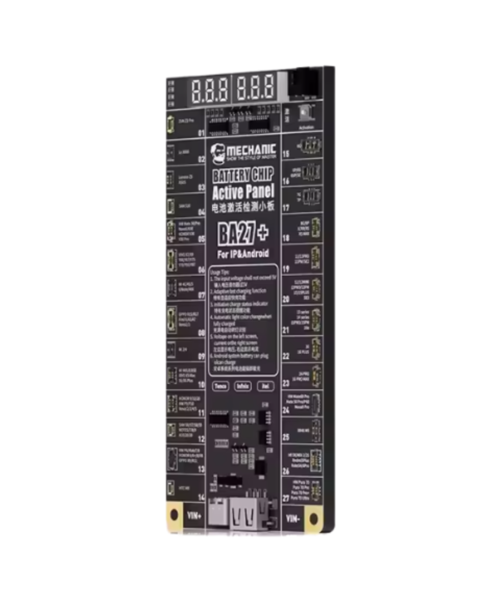 activador de baterias de celular MECHANIC BA27 con alimentador inteligente